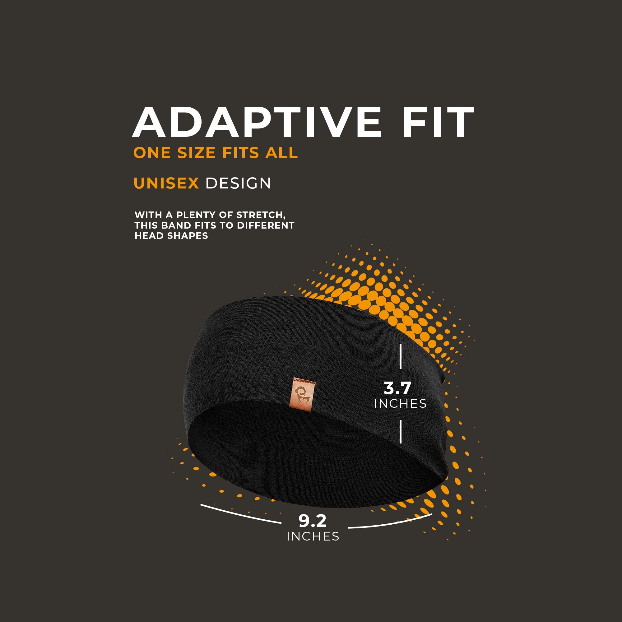 Men's Merino Headband Black