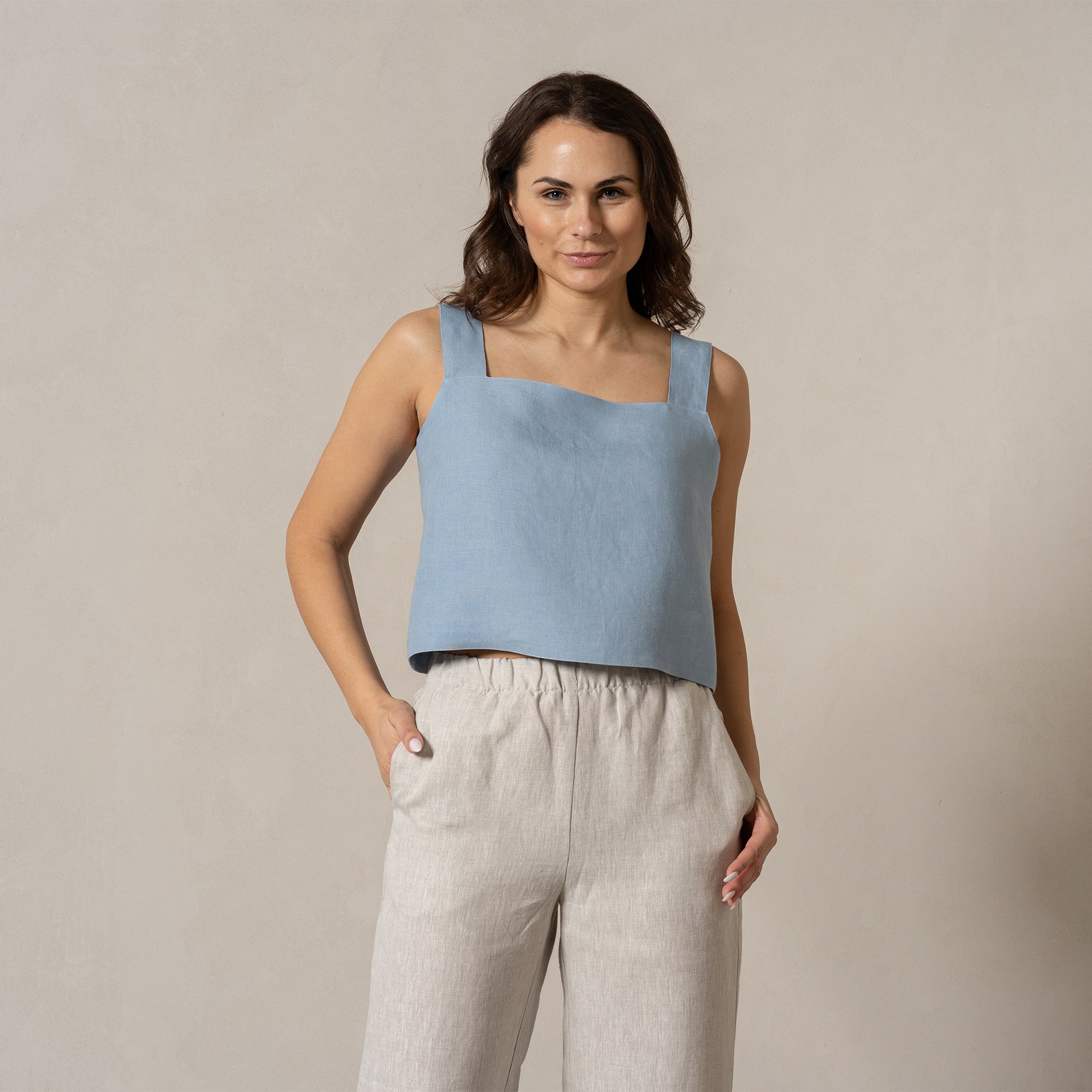 Pinafore Crop Top