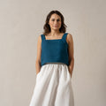 100% Linen Summer Crop Top