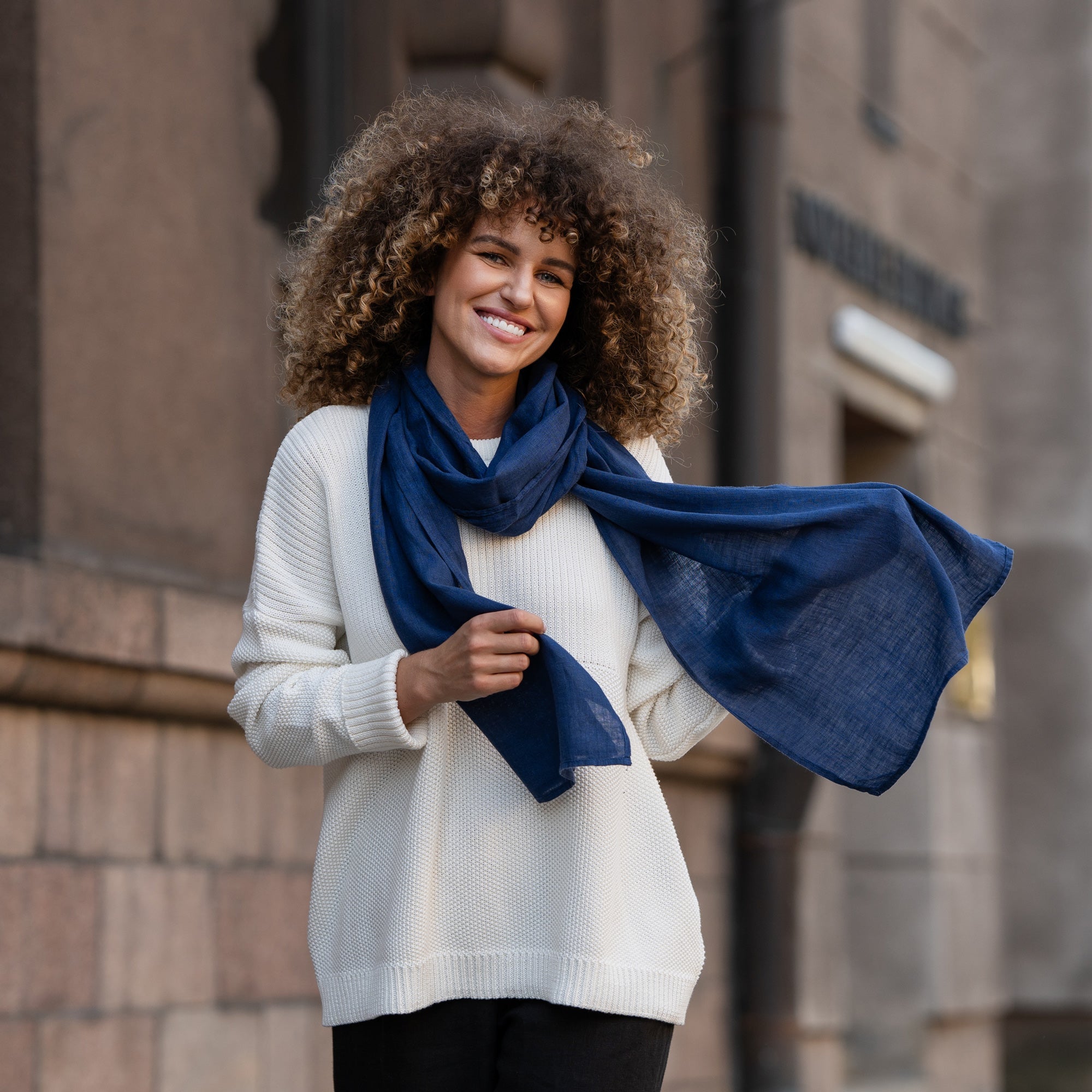 Unisex European Linen Scarf
