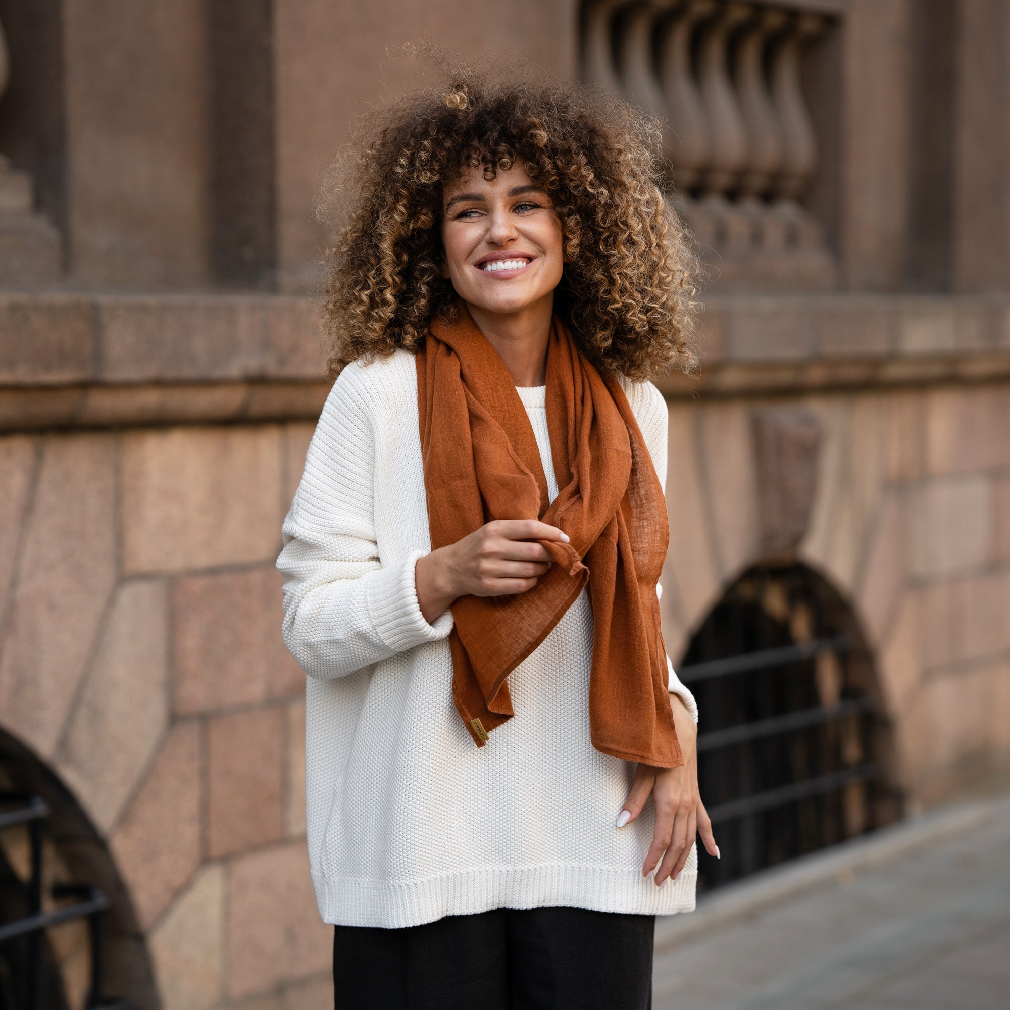 Unisex European Linen Scarf