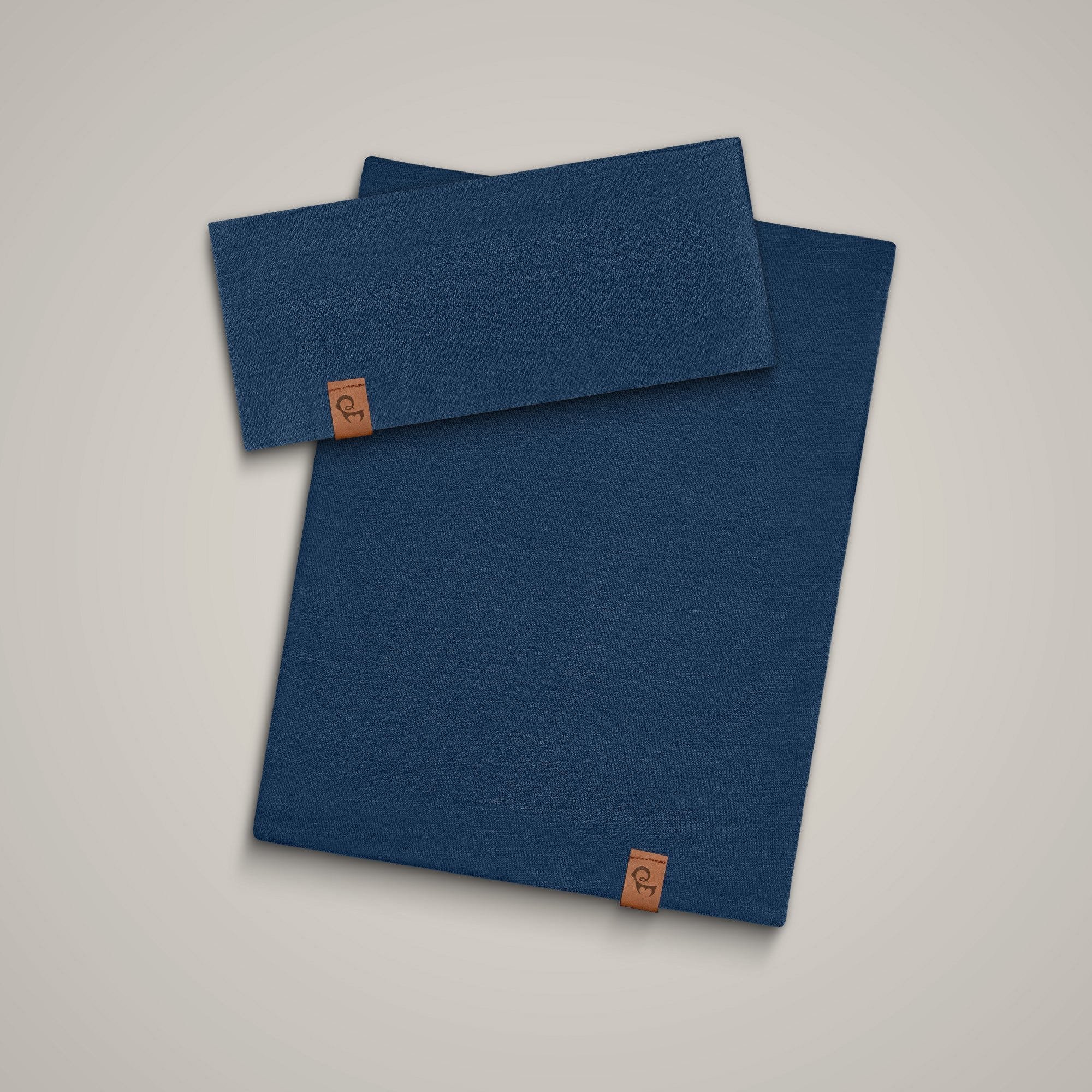 Men's Headband & Gaiter 2-Piece Denim