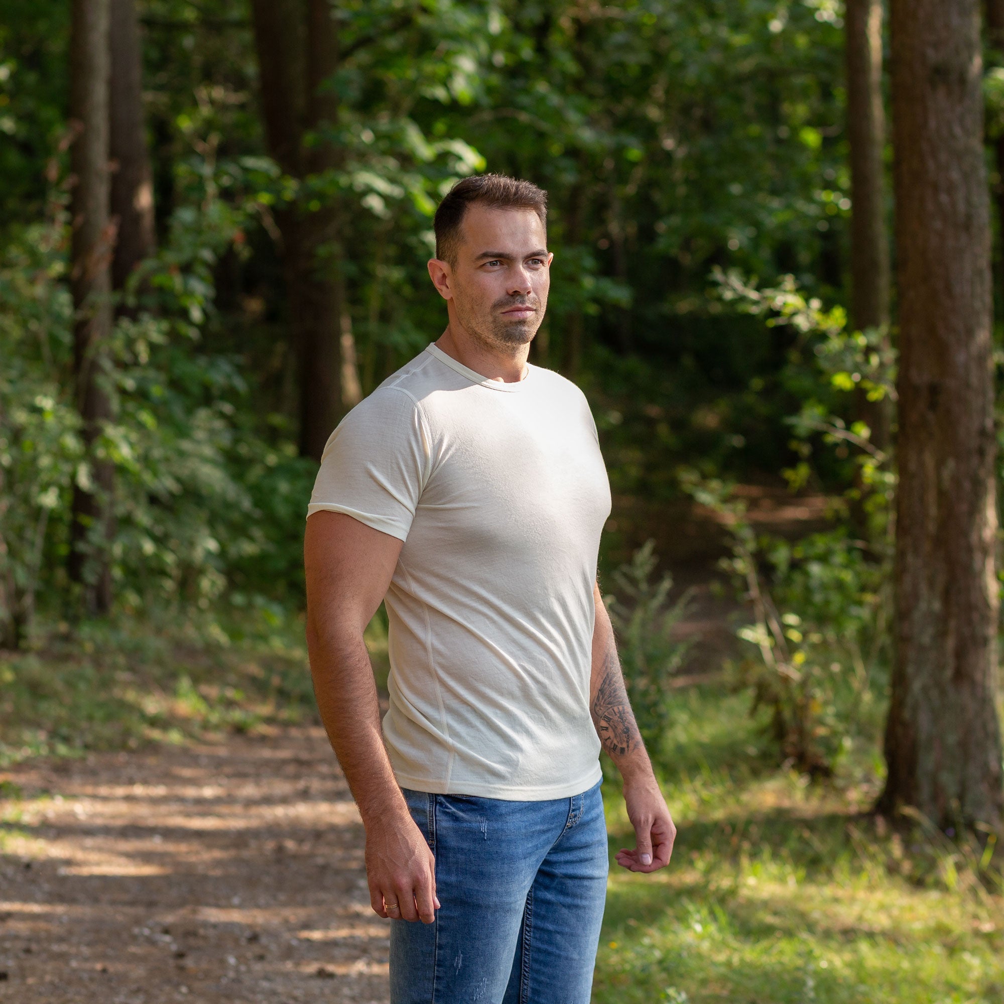 Slim Fit Men’s Merino Short Sleeve T-Shirt