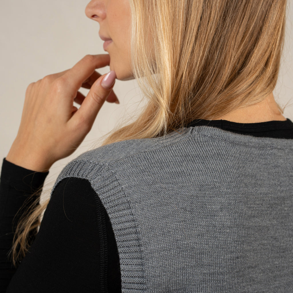 Merino Wool Knit Vest for Women Isla