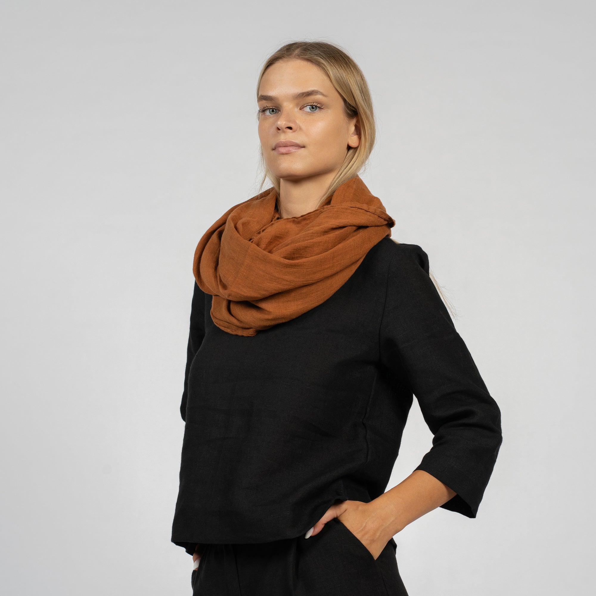 Unisex European Linen Scarf