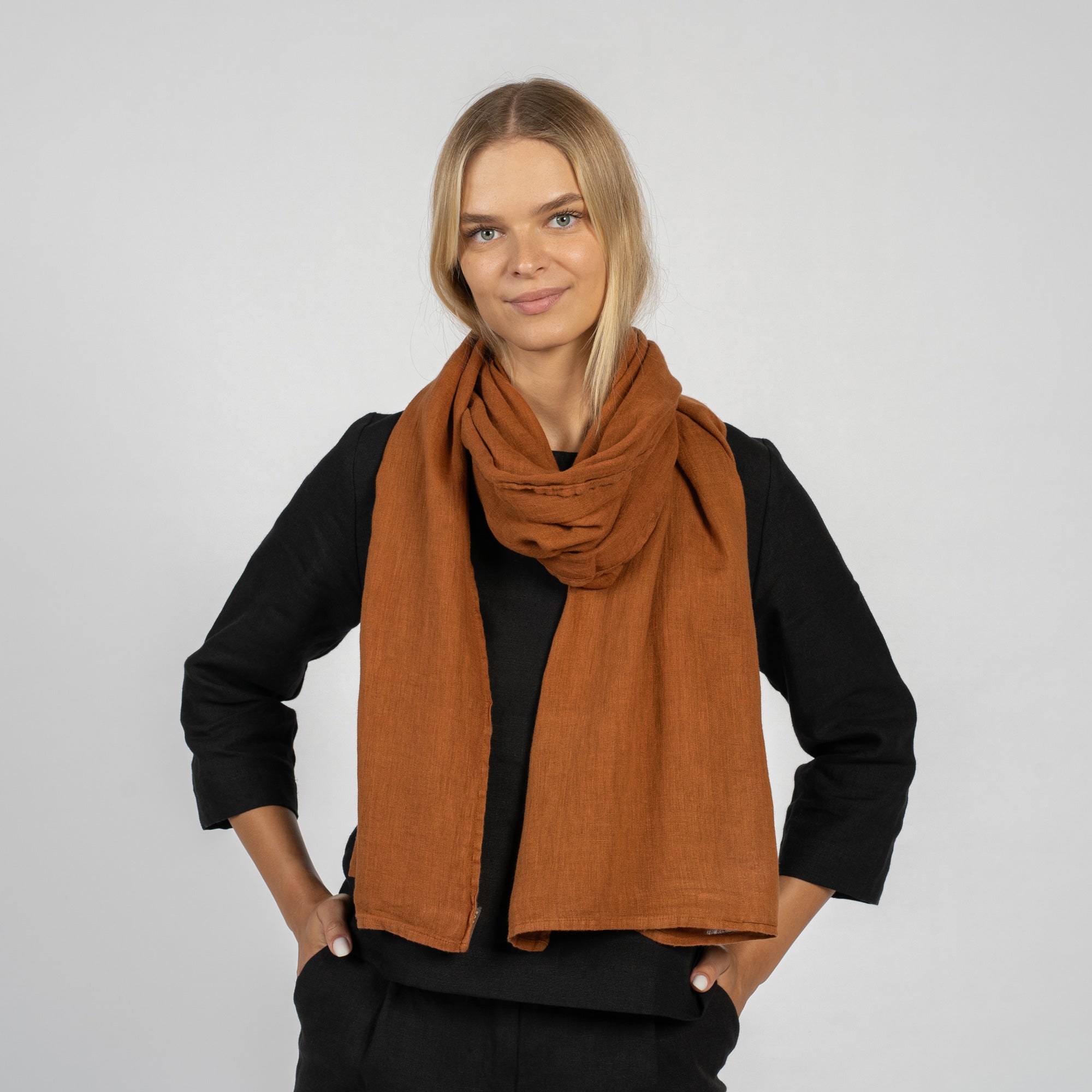 Unisex European Linen Scarf