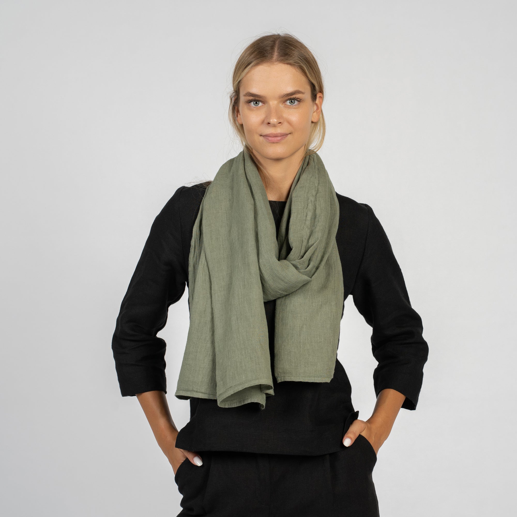 Unisex European Linen Scarf
