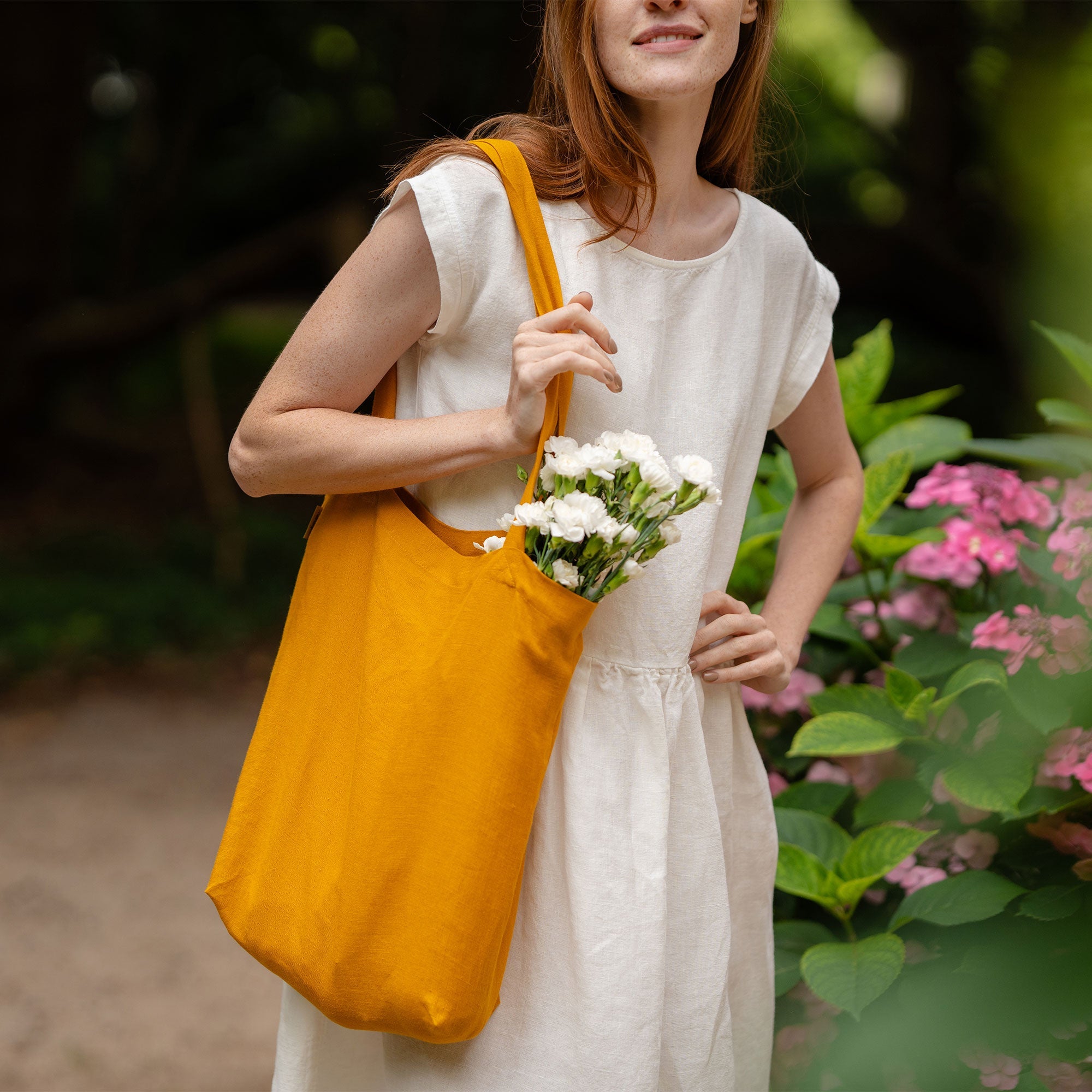 Reusable Linen Tote Bag