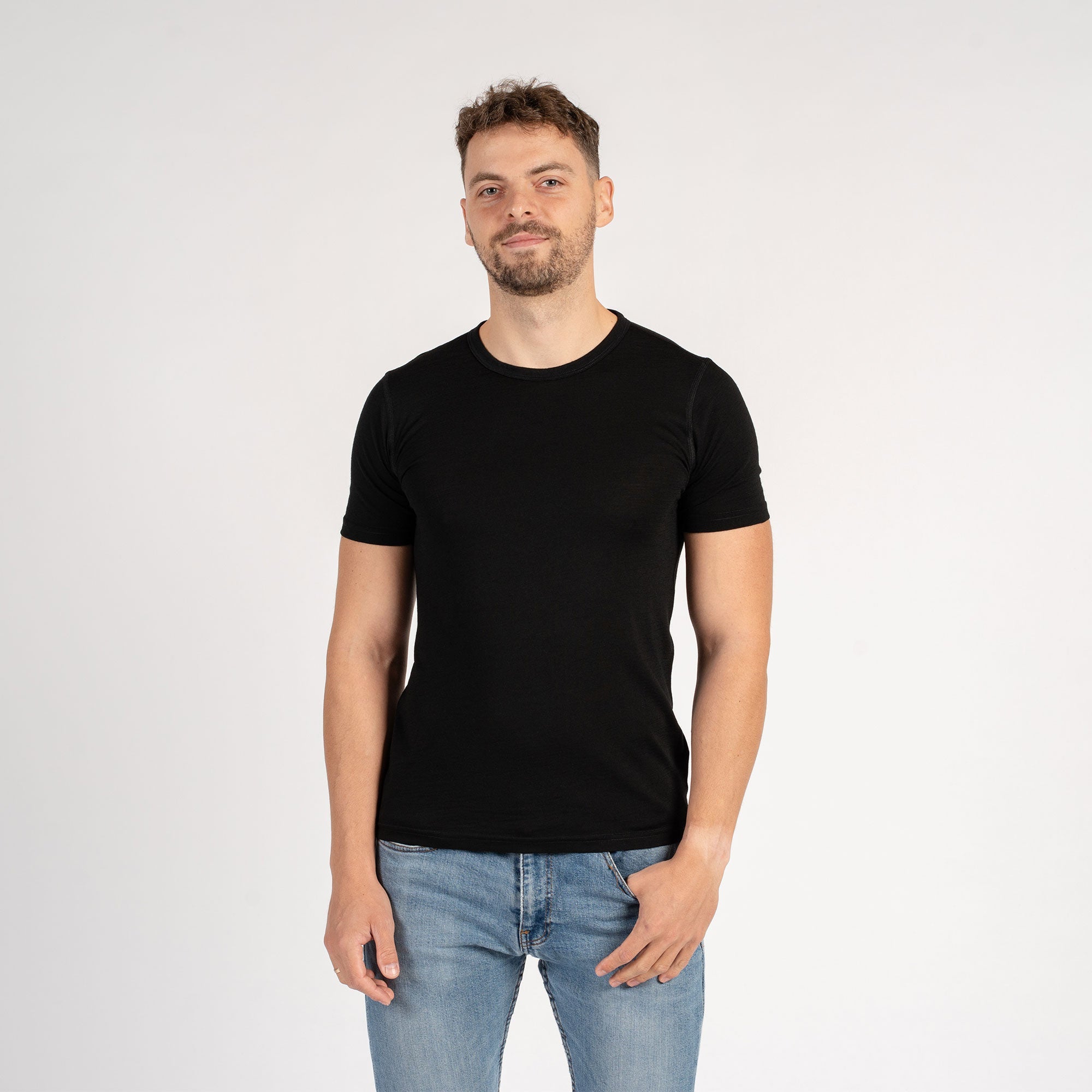 Slim Fit Men’s Merino Short Sleeve T-Shirt
