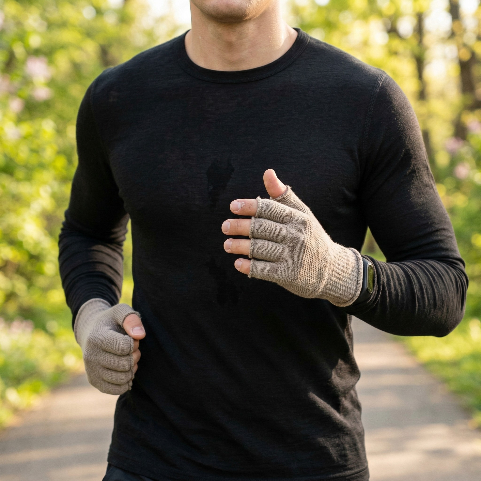 Merino Fingerless Gloves for Men