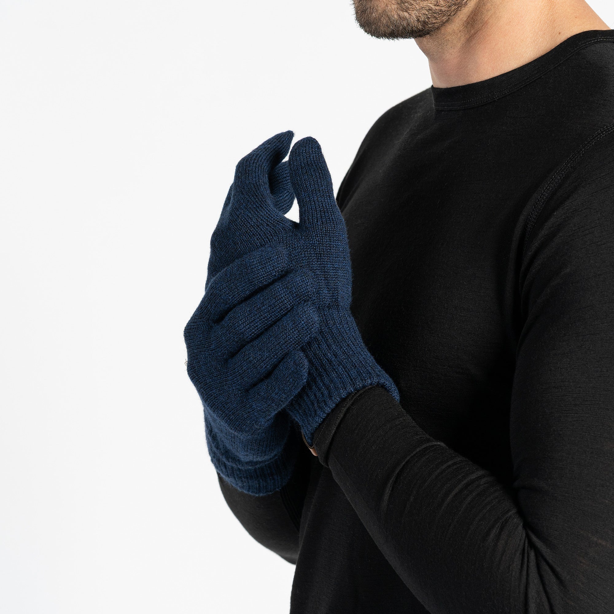 Men's Knit Gloves Merino
