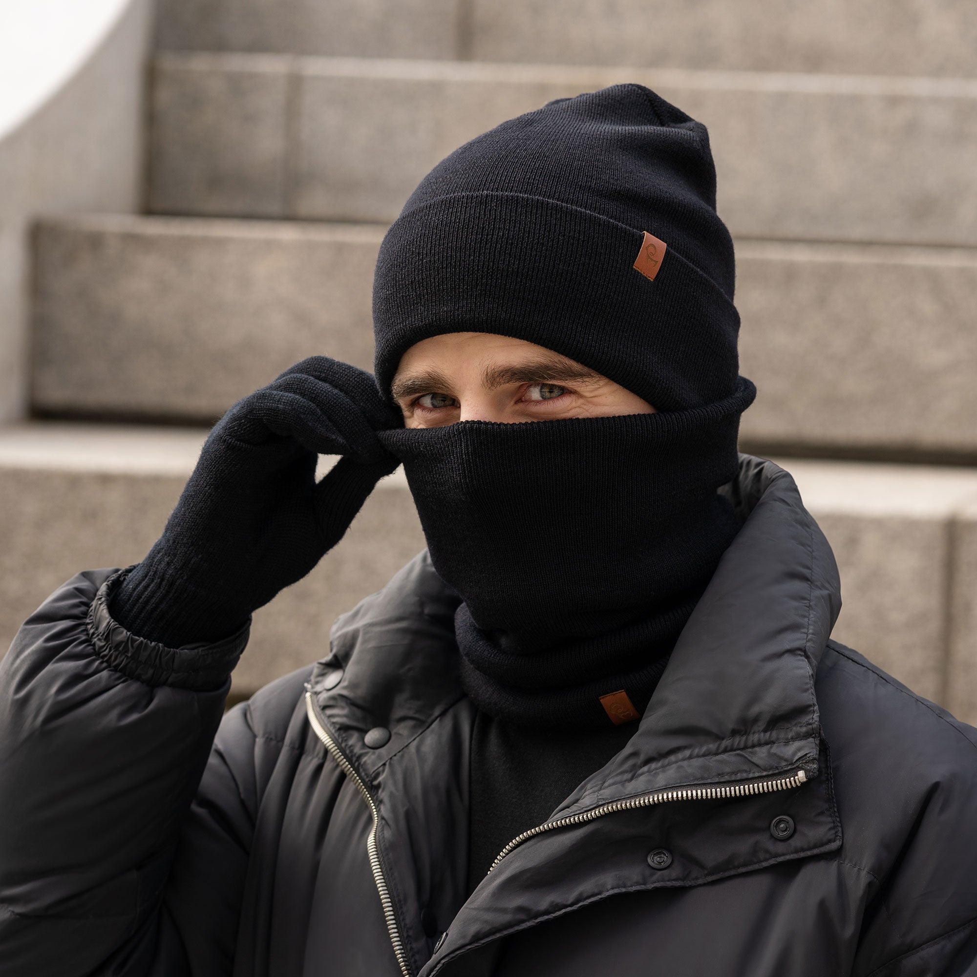 Men's Knit Gloves Merino