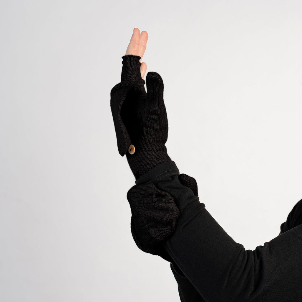 Men's Merino Convertible Gloves & Beanie 2-Piece