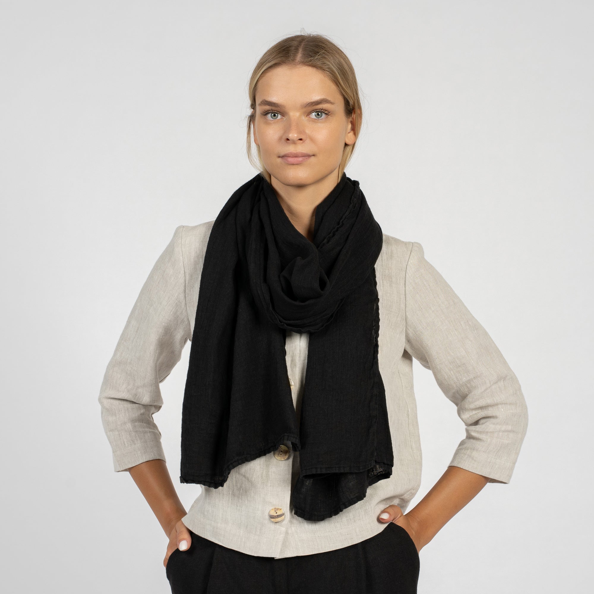 Unisex European Linen Scarf