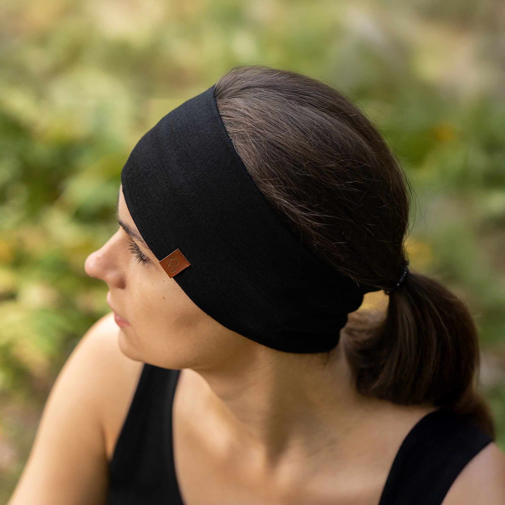 Unisex Merino Headband Black