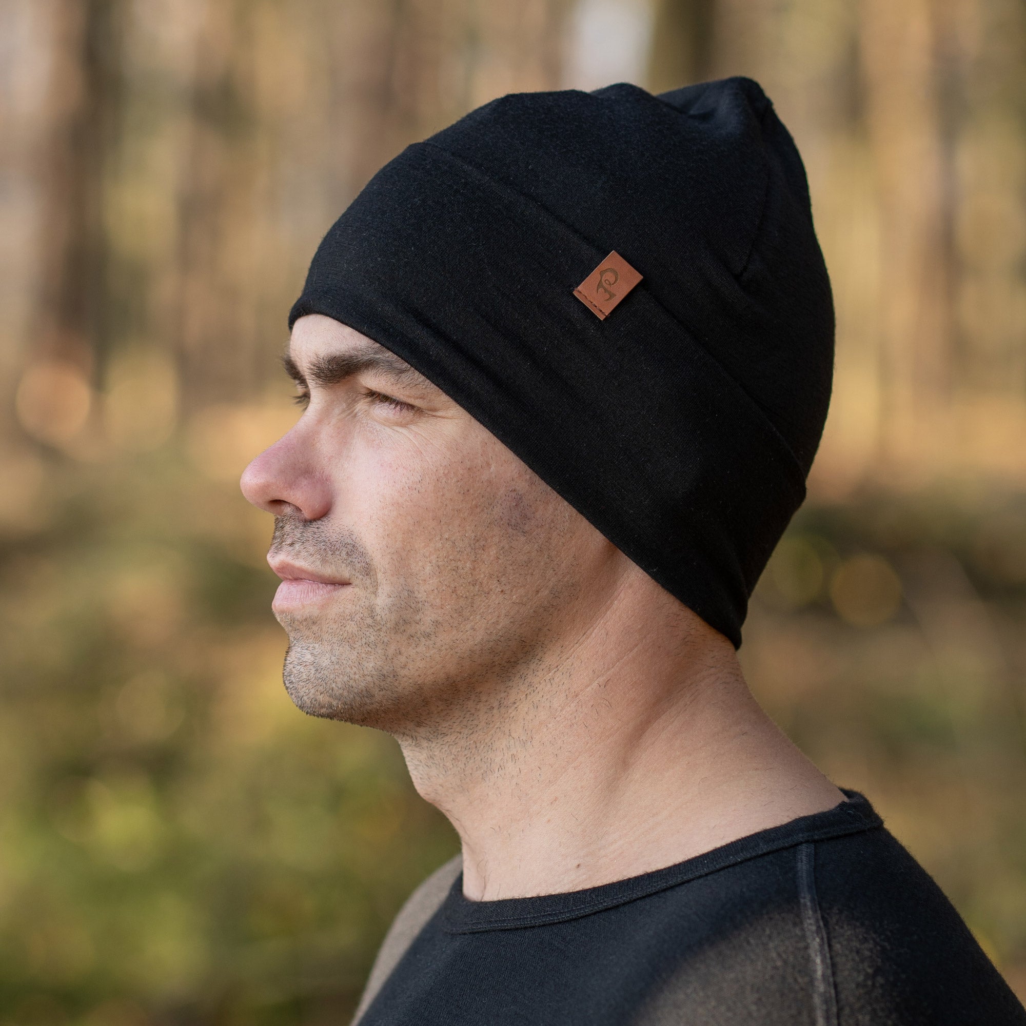 Men's Merino Beanie Black