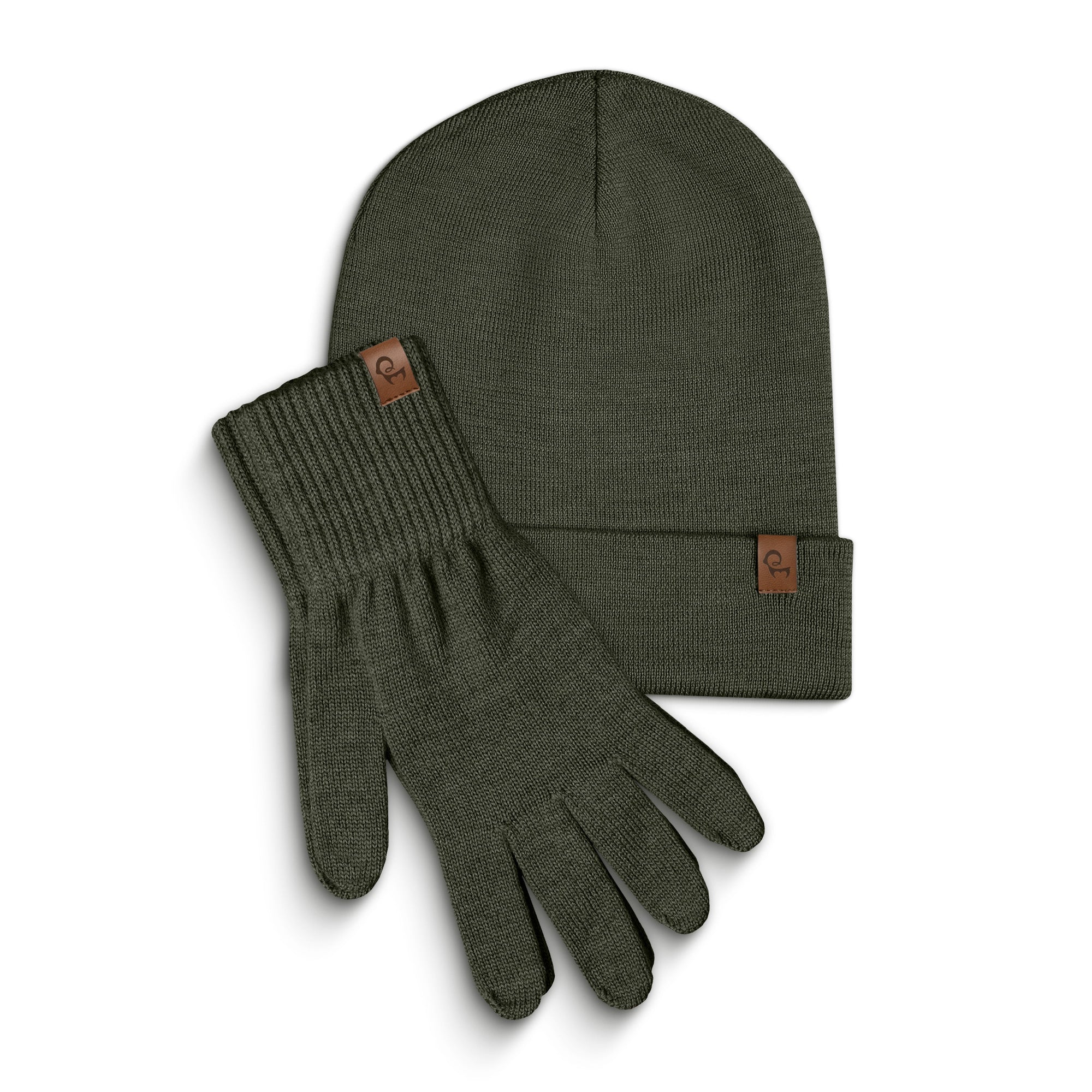Men's Knit Beanie & Gloves 2-Piece