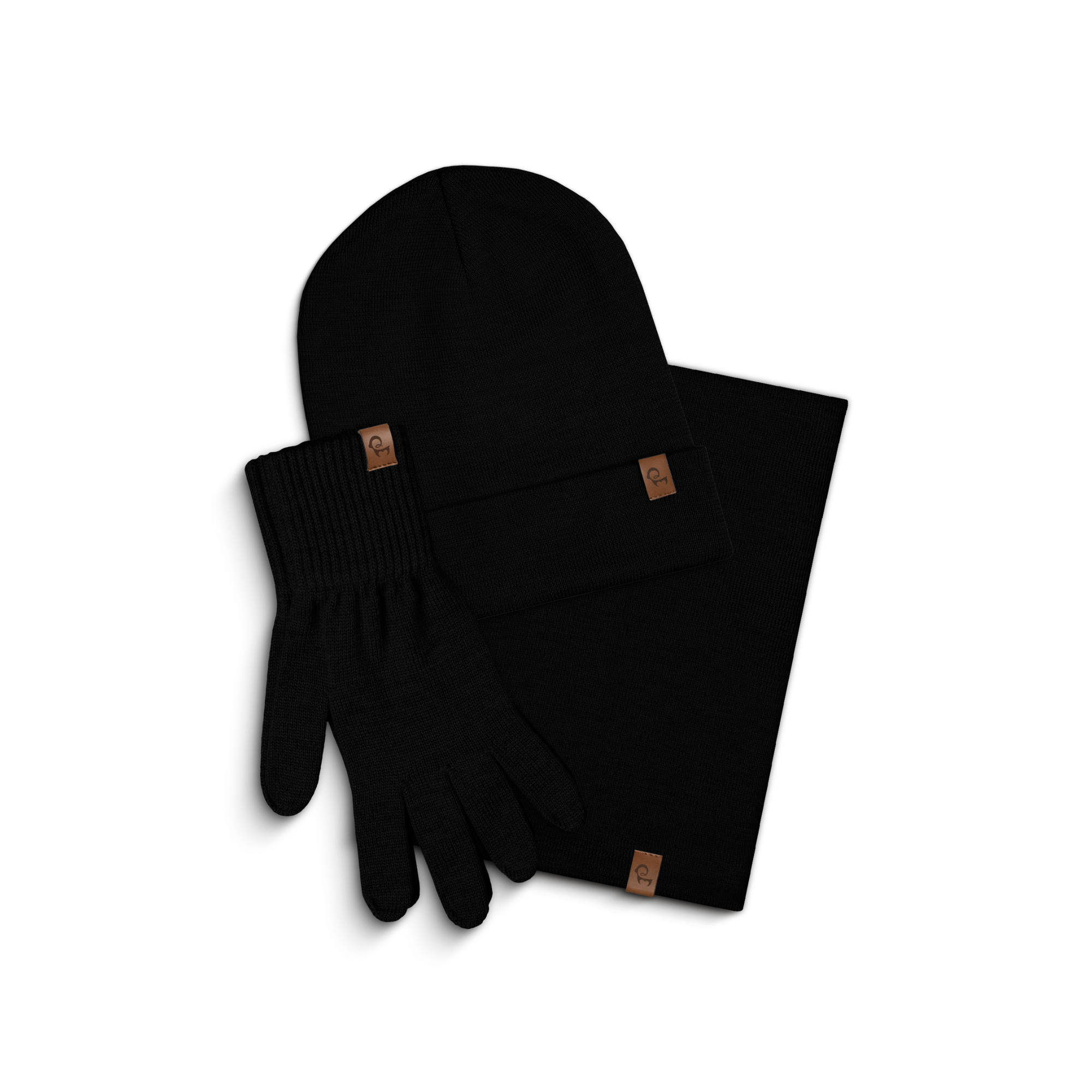 Men's Knit Beanie, Gaiter & Gloves 3-Piece