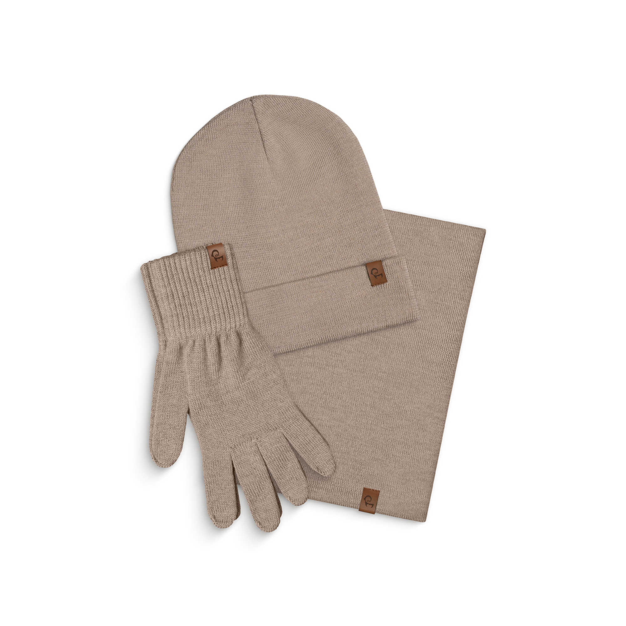 Men's Knit Beanie, Gaiter & Gloves 3-Piece