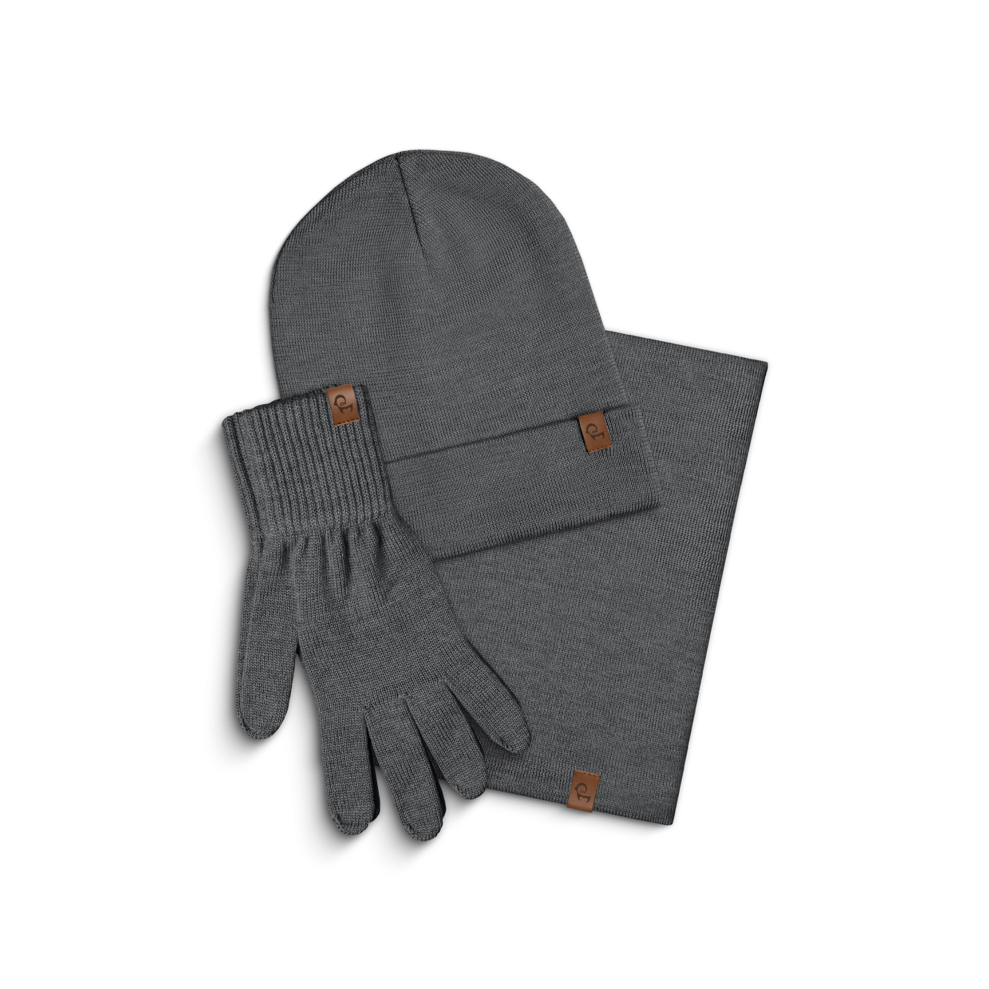 Men's Knit Beanie, Gaiter & Gloves 3-Piece