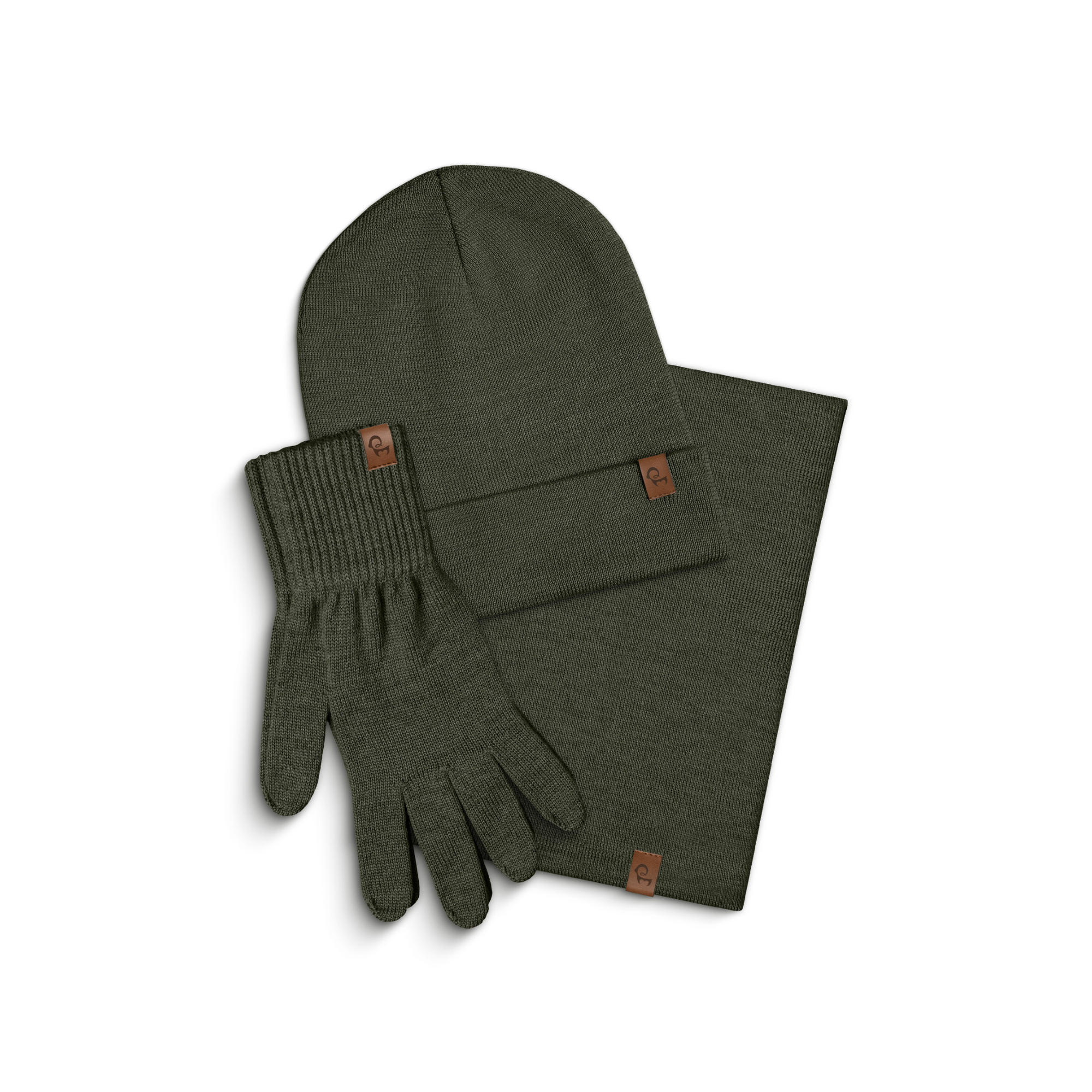 Men's Knit Beanie, Gaiter & Gloves 3-Piece