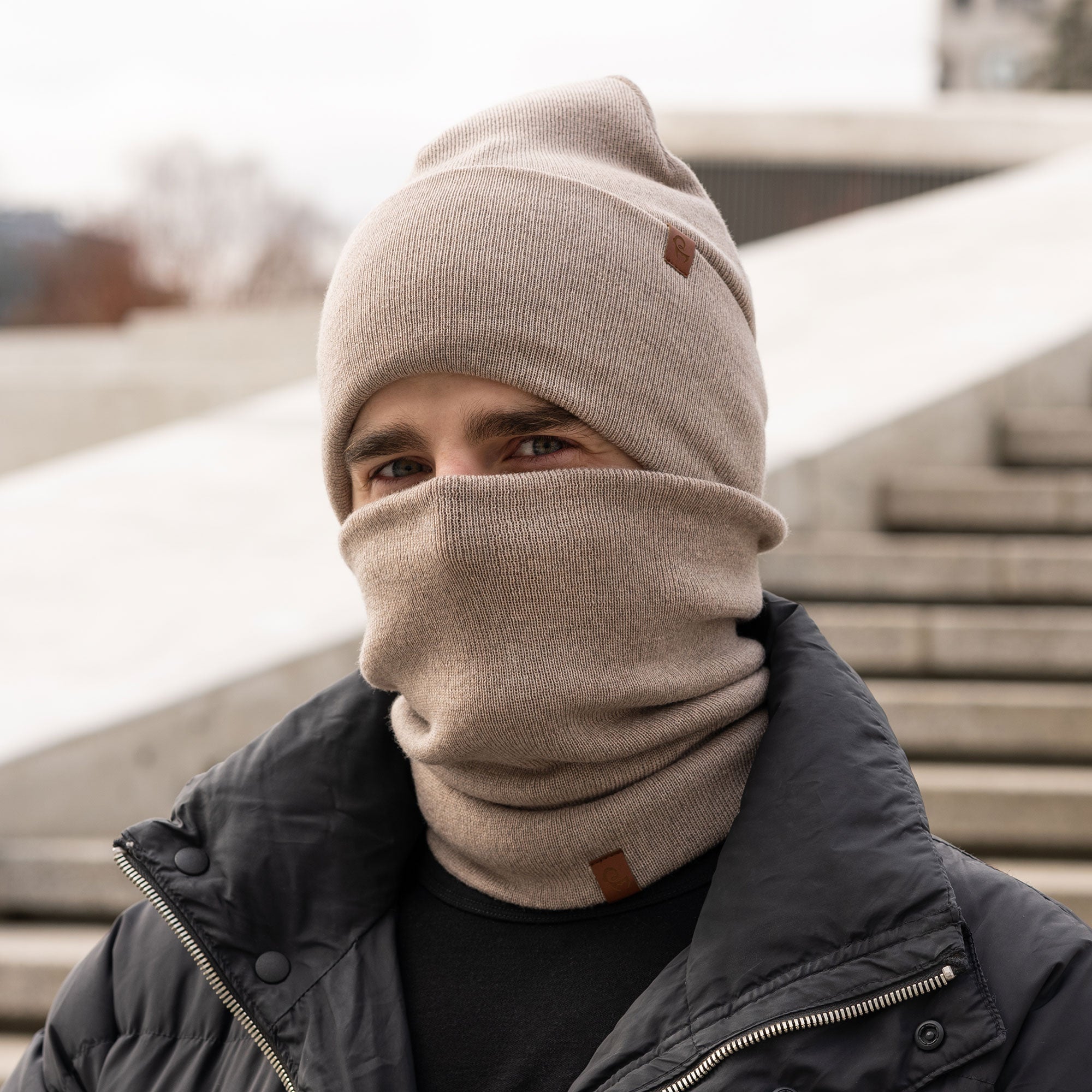 Men's Knit Beanie & Gaiter 2-Piece