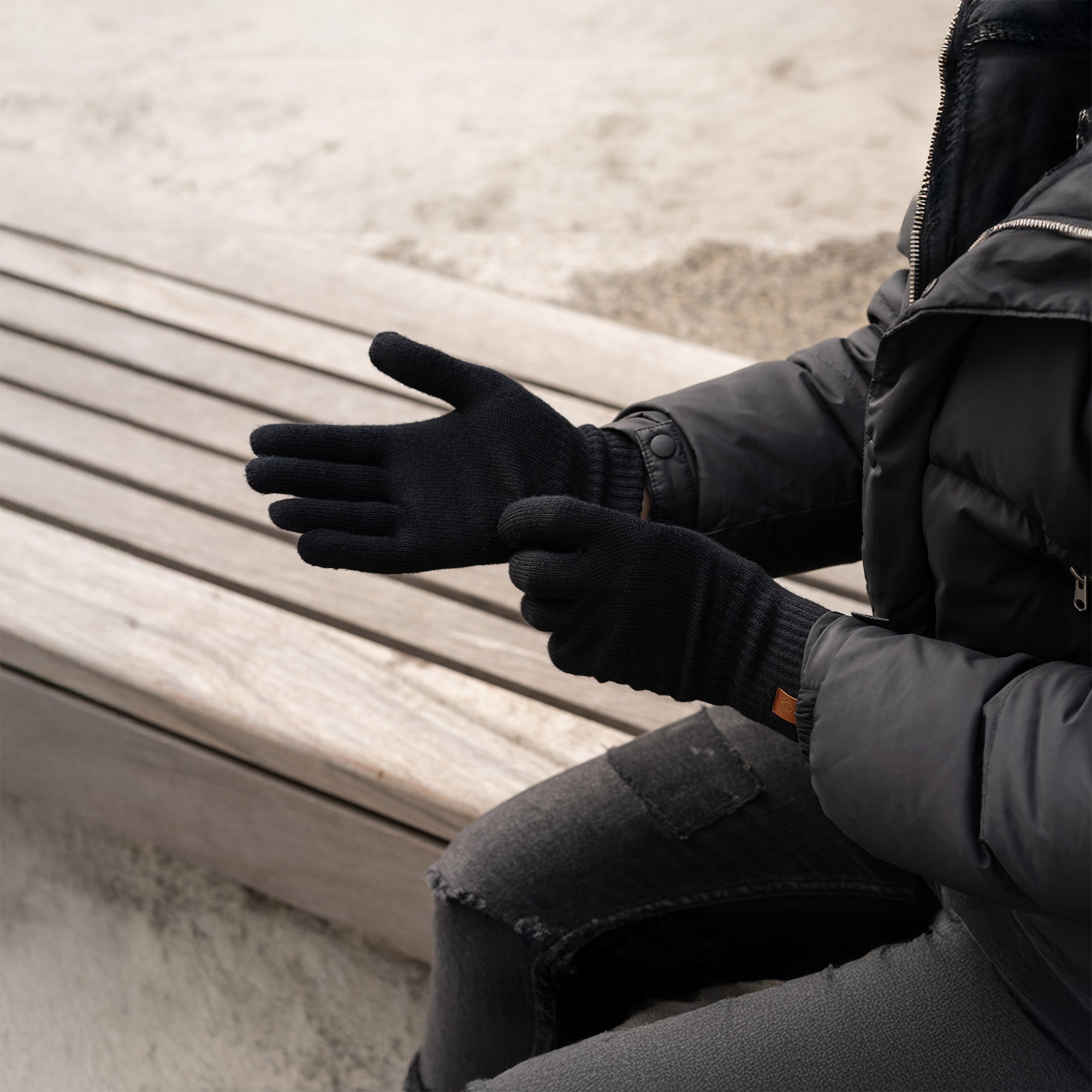 Men's Knit Gloves Merino